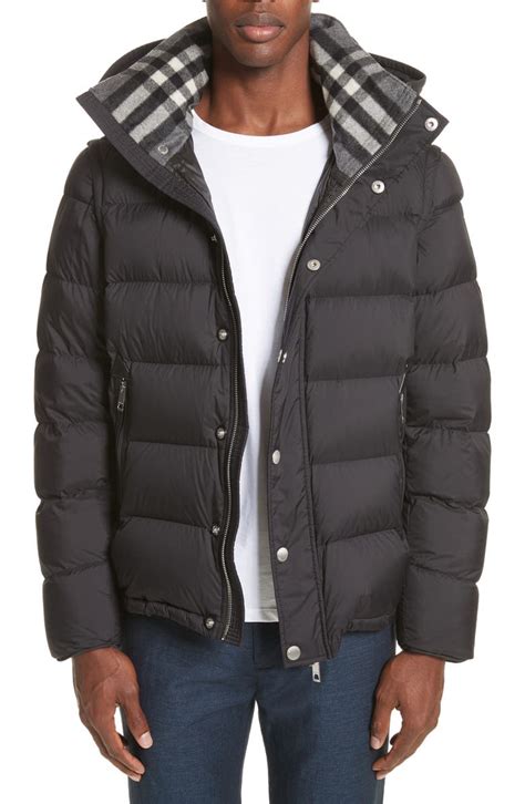 burberry men's down jacket